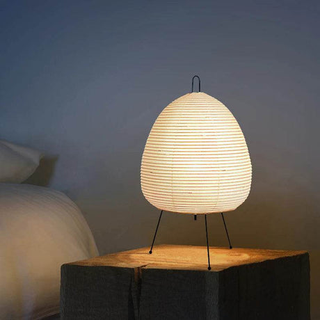 Japanese Rice Paper Tripod Led Table Lamp - Claeted - Sleep Galleria