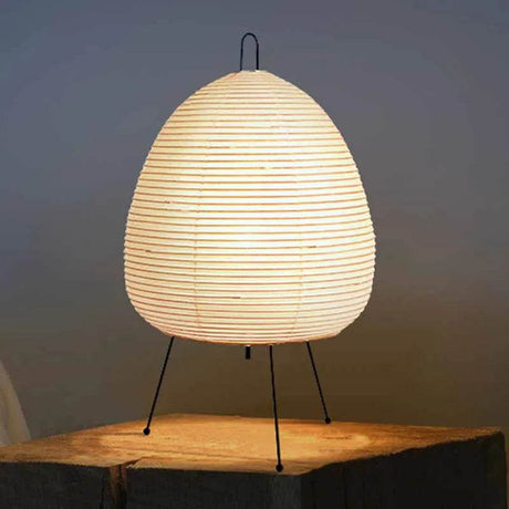 Japanese Rice Paper Tripod Led Table Lamp - Claeted - Sleep Galleria