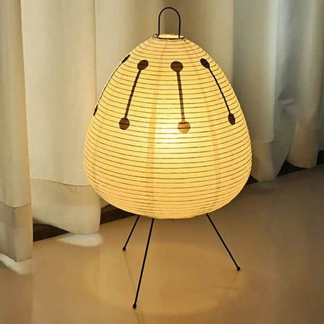 Japanese Rice Paper Tripod Led Table Lamp - Claeted - Sleep Galleria