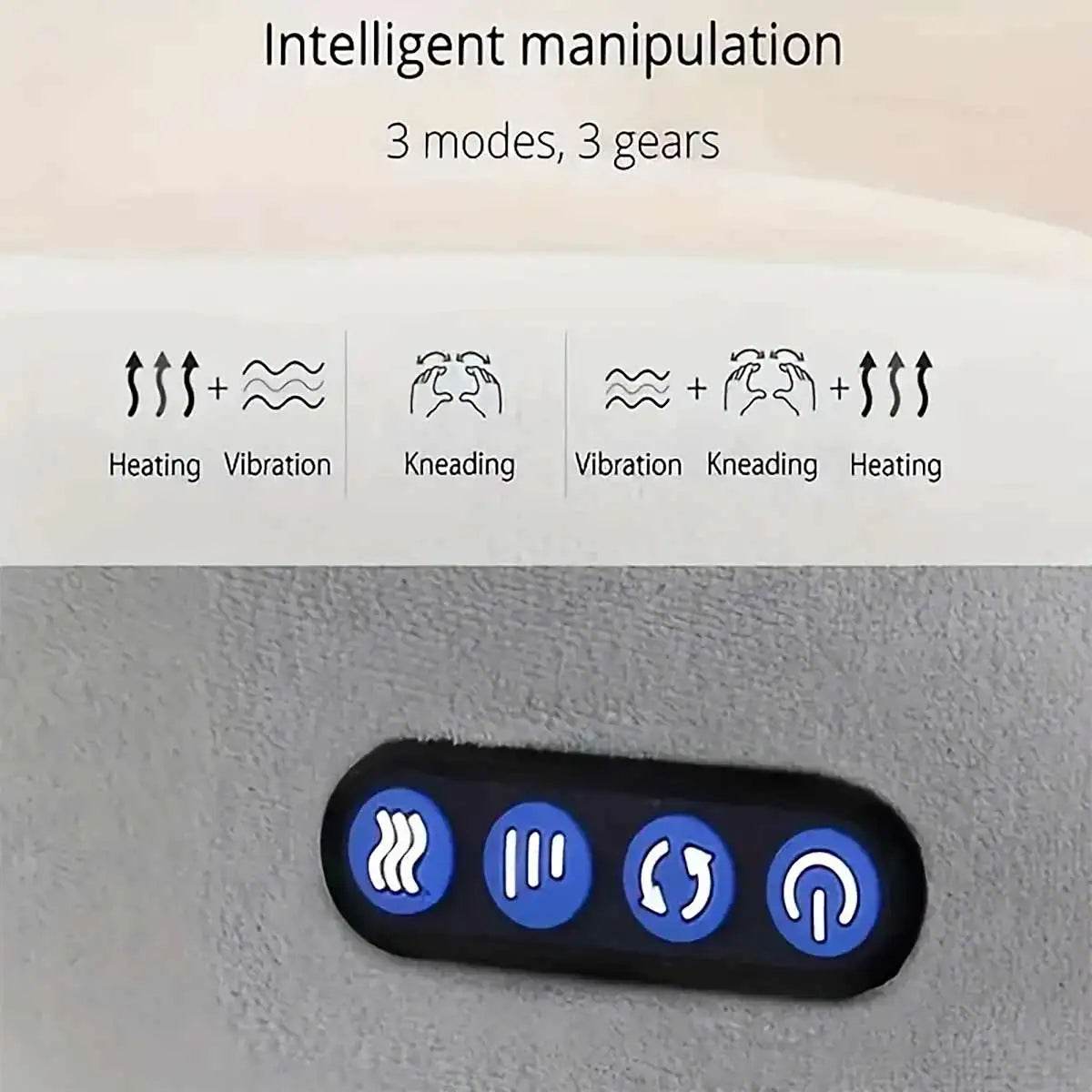 Wireless Neck Massage Pillow With Heat Vibrater - Cloud Prime - Sleep Galleria