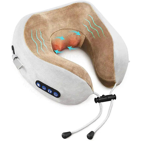 Wireless Neck Massage Pillow With Heat Vibrater - Cloud Prime - Sleep Galleria