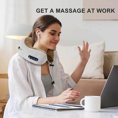 Wireless Neck Massage Pillow With Heat Vibrater - Cloud Prime - Sleep Galleria