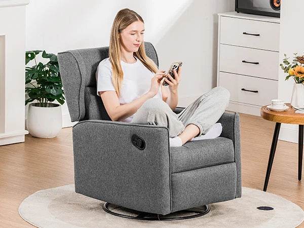 Swivel Rocking Recliner Manual Chair - Sleep Galleria