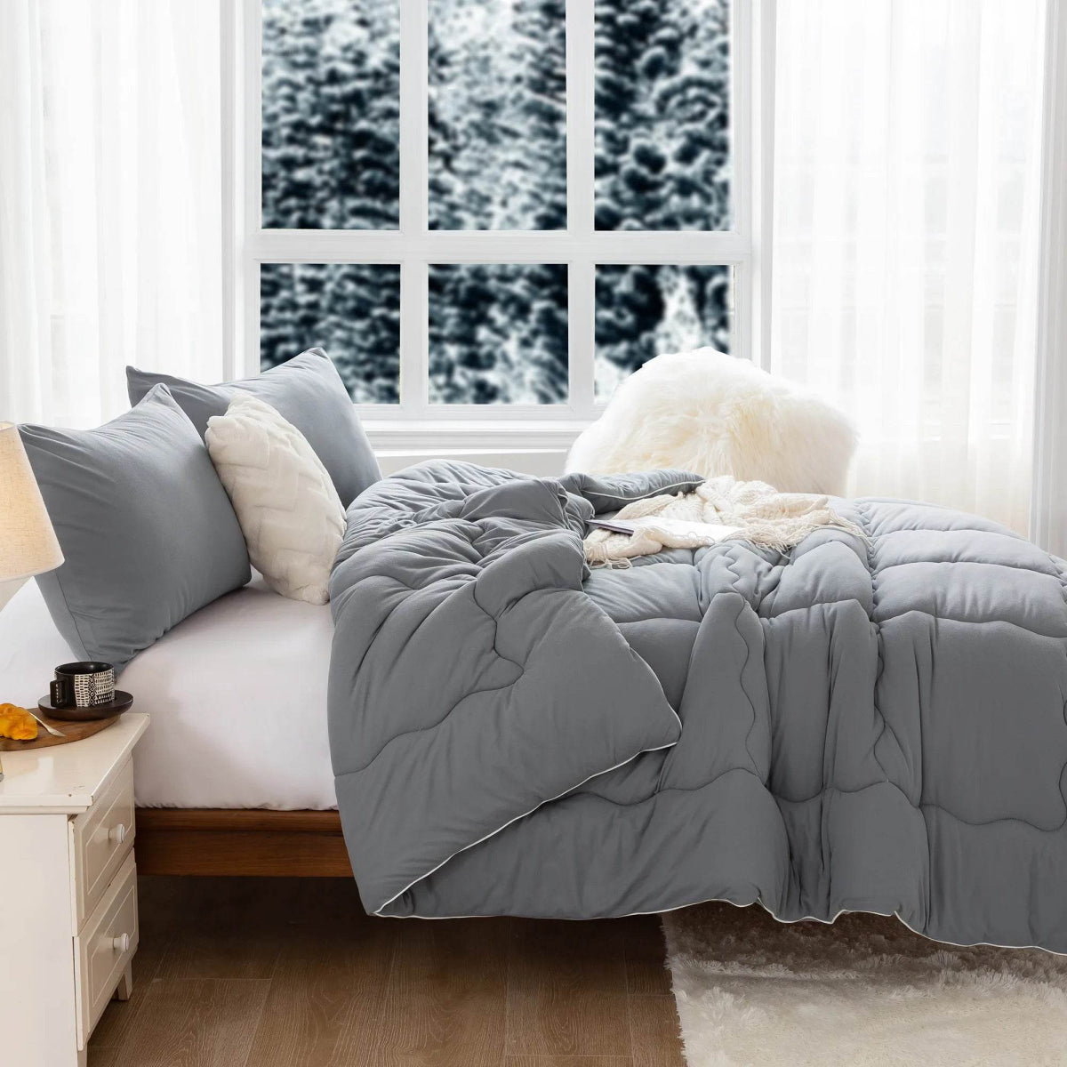 Reversible Ultra - Soft Warm Polyester Comforter Set - COTTEBED - Sleep Galleria