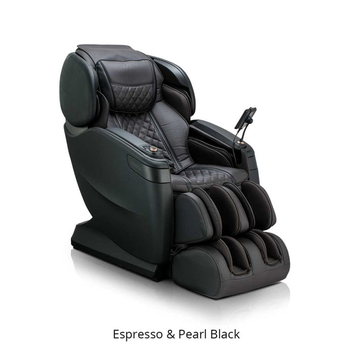 Cozzia Massage Chairs Espresso & Pearl Black Cozzia Qi SE CZ 711 4D L-Track Robotic Massage Chair