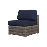 Set of 2 Fully Assembled Outdoor Armless Patio Chairs
