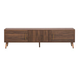 Mid Century Modern Walnut Wood TV Stand With Storage - Sleep Galleria