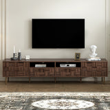 Mid Century Modern TV Stand With Storage Drawers