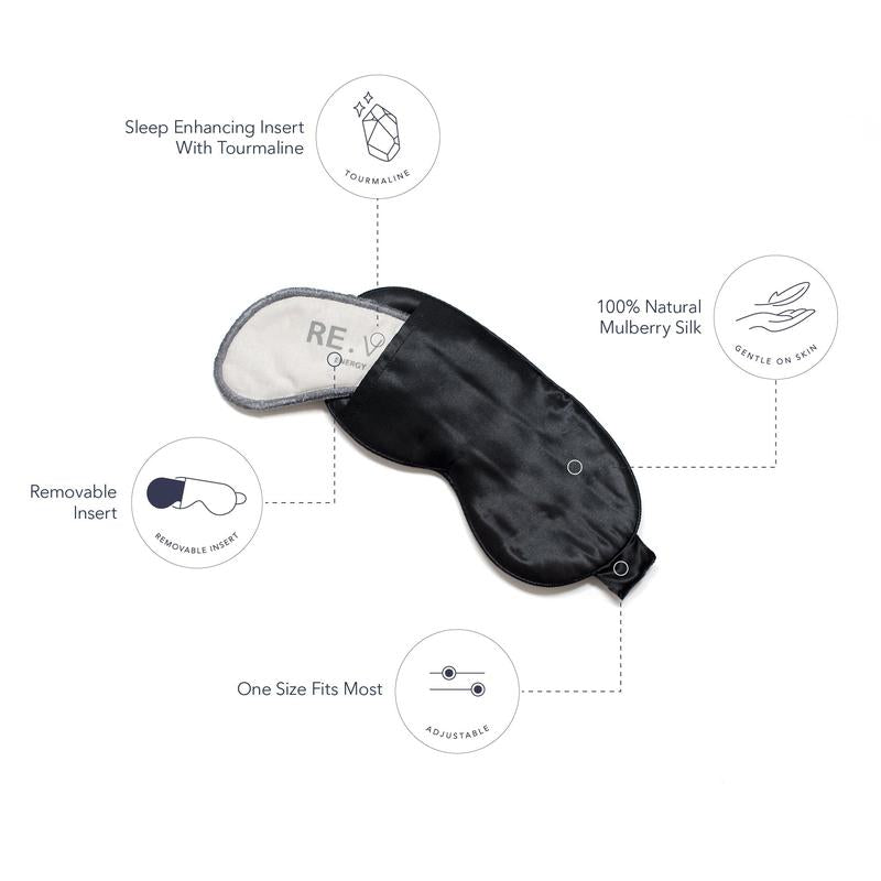 Sleep Magic Silk Mask - Blackout for Deep Sleep Adjustable Double-Sided Sleep Eye