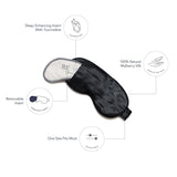Sleep Magic Silk Mask - Blackout for Deep Sleep Adjustable Double-Sided Sleep Eye