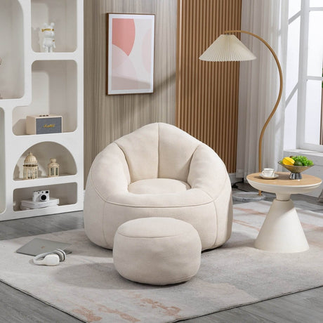 Microfiber Foam Filled Bedding Bean Bag Chair - Calmora - Sleep Galleria