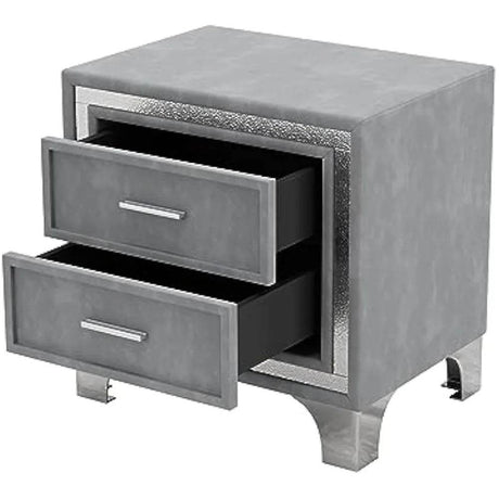3 - Piece Upholstered Platform Bed With LED Nightstands Set - DAFIFY - Sleep Galleria