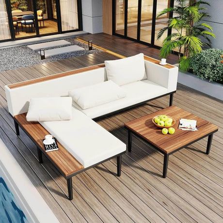 7-Piece Outdoor All-Weather Rattan Sectional Sofa Set - Sleep Galleria