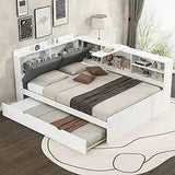 Modern Pine Wood Full Storage Bed Frame With Drawers - Sleep Galleria