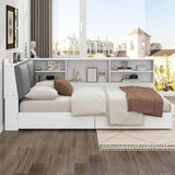 Modern Pine Wood Full Storage Bed Frame With Drawers - Sleep Galleria