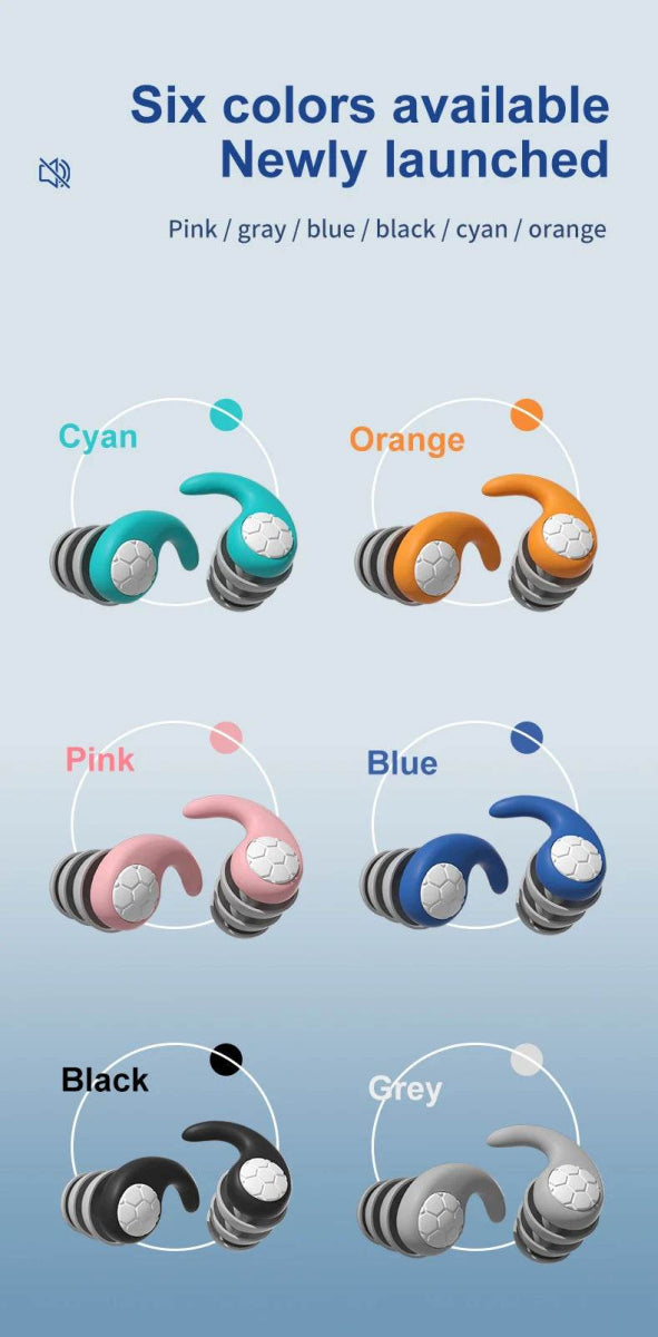 Noise Reduction Waterproof Nano Silica Gel Earplugs - dawndesslo - Sleep Galleria