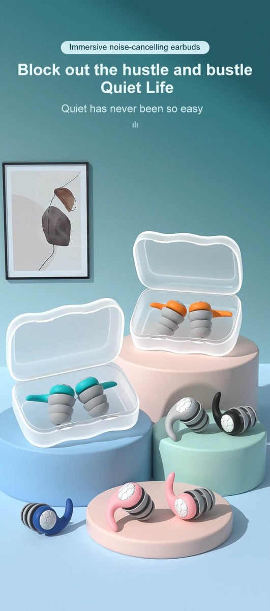 Noise Reduction Waterproof Nano Silica Gel Earplugs - dawndesslo - Sleep Galleria