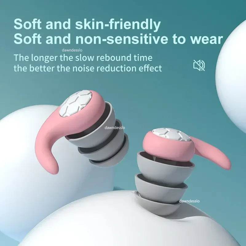 Noise Reduction Waterproof Nano Silica Gel Earplugs - dawndesslo - Sleep Galleria