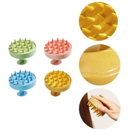 Silicone Manual Wet Dry Scalp Massage Brush - dawndesslo - Sleep Galleria