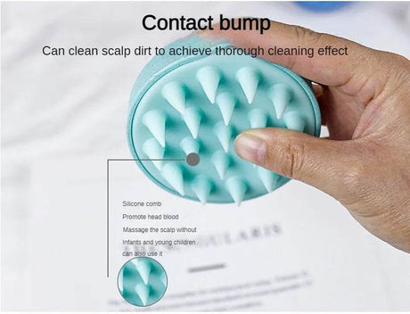 Silicone Manual Wet Dry Scalp Massage Brush - dawndesslo - Sleep Galleria