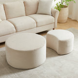 Set of 2 Upholstered Foam Ottoman Coffee Tables - Sleep Galleria