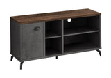Industrial 48-Inch Grey Brown Media Console Cabinet - Sleep Galleria