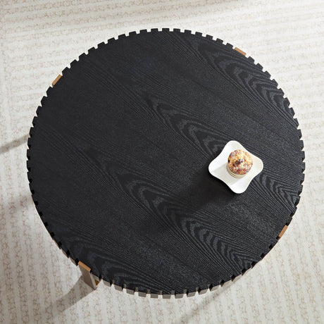 Modern Round 31.5-Inch MDF Wood Pedestal Table - Sleep Galleria