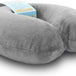 Travel Neck Pillow Memory Foam Airplane Travel Accessories Essentials Comfortable Washable Cover Plane Neck Support Pillow for Neck Pain Relief Sleeping Blue