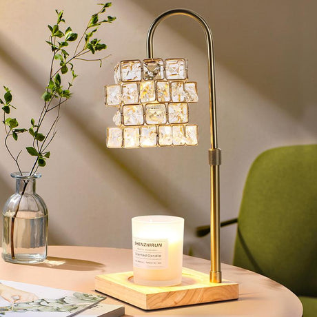 Candle Warmer Lamp with Timer,Electric Candle Warmer Dimmable and Height Adjustable Wax Melt Warmer for Scented Wax Jar Candles,Aromatherapy Decorative Candle Heater Home Fragrance Warmer