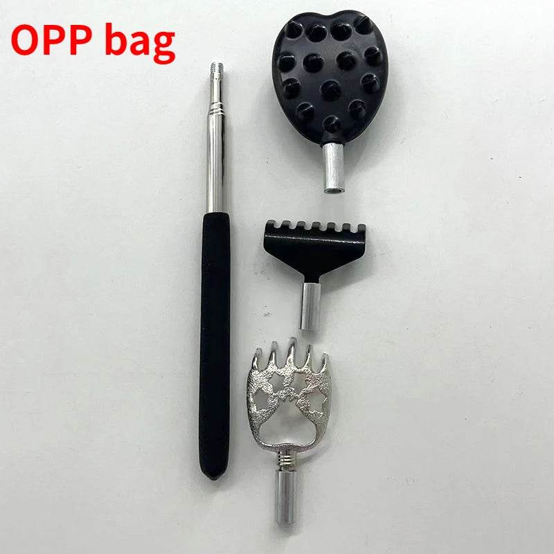 3 - Piece Stainless Steel Telescopic Back Scratcher Set - DEDOMON - Sleep Galleria