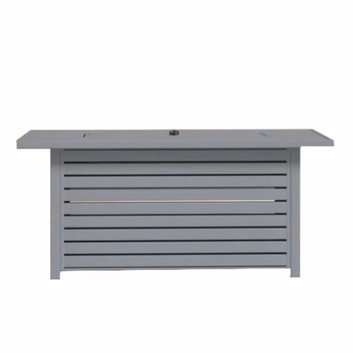 Steel Propane Outdoor Fire Pit Table With Lid Gray Steel