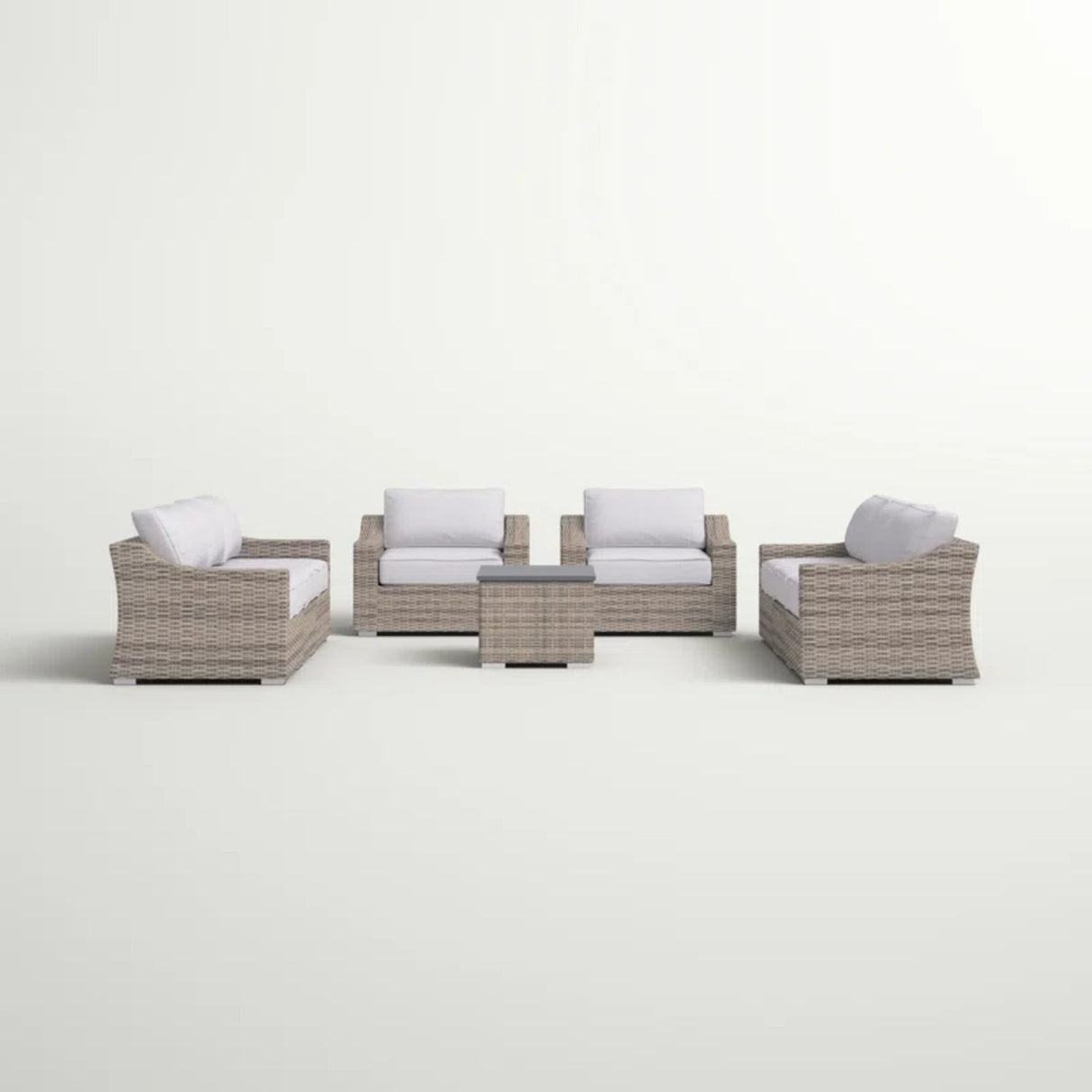 All-Weather Wicker 9-Piece Modular Patio Sectional Set