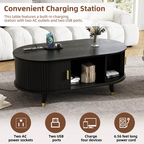 Mid-Century Modern TV Stand And Coffee Table Set - Sleep Galleria