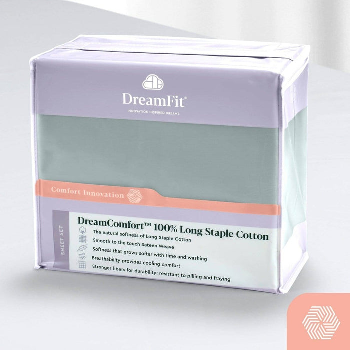 DreamFit Sheet Set DreamComfort 100% Long Staple Cotton Sheet Set