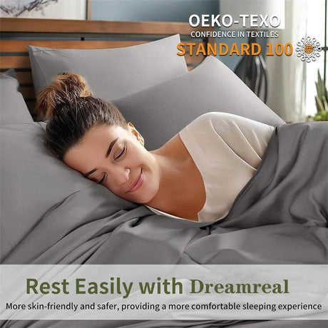 Luxury 100 Percent Bamboo Breathable Bed Sheets Set - Dreamreal - Sleep Galleria