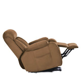 Brown Cashmere Fabric Power Lift Chair Recliner - Dreams Private Label - Sleep Galleria