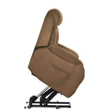 Brown Cashmere Fabric Power Lift Chair Recliner - Dreams Private Label - Sleep Galleria