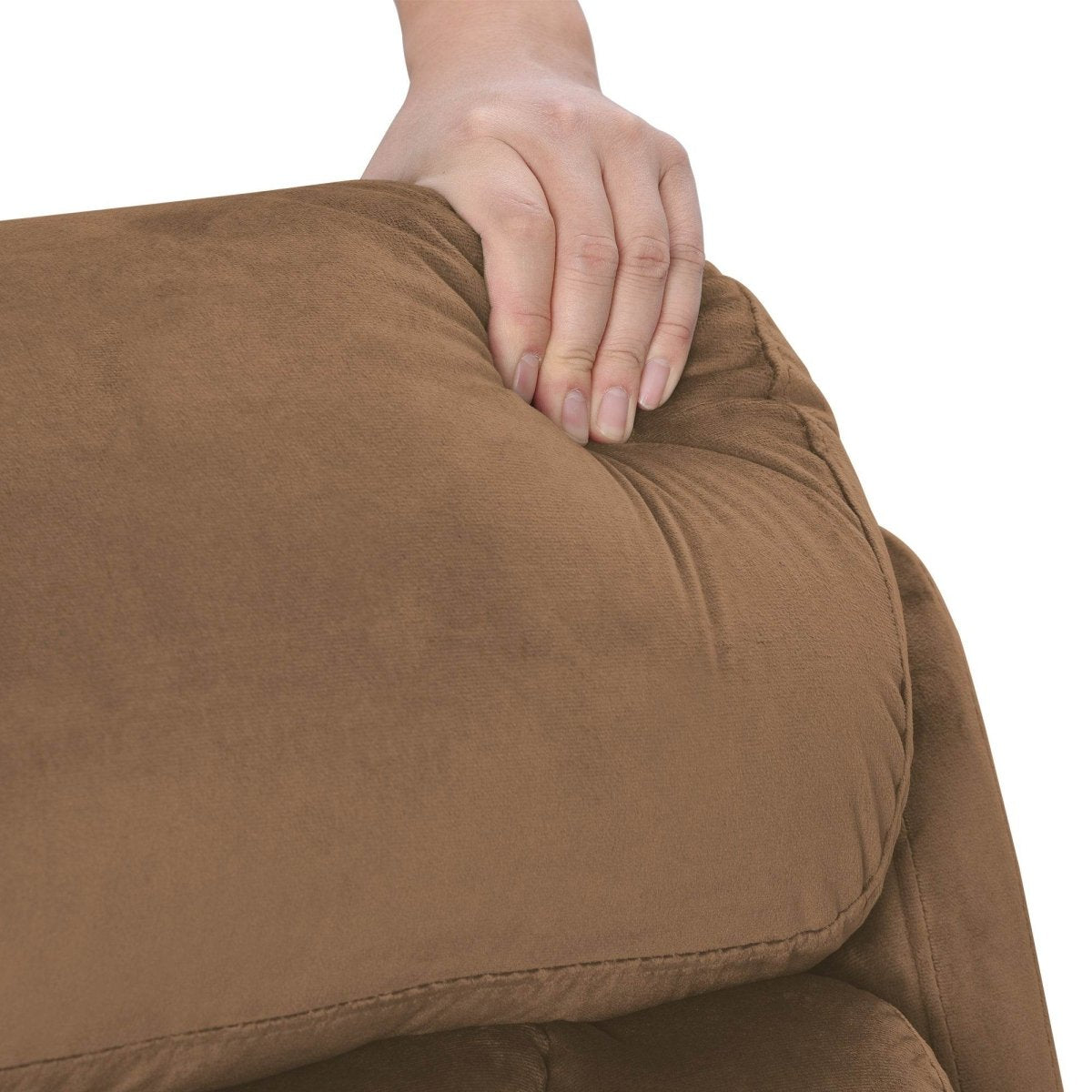 Brown Cashmere Fabric Power Lift Chair Recliner - Dreams Private Label - Sleep Galleria
