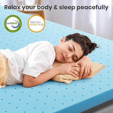 Cooling Gel - Infused Memory Foam Mattress Topper - Dreams Private Label - Sleep Galleria
