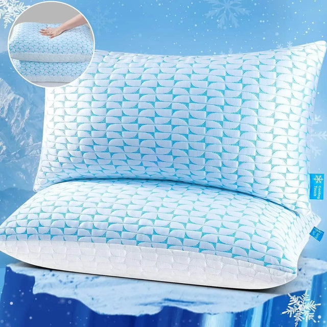 Cooling Gel Memory Foam Pillows Set of 2 - Sleep Galleria