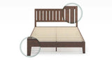 Deluxe Wood Platform Bed Frame with Headboard and Slat Support - Sleep Galleria