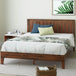 Deluxe Wood Platform Bed Frame with Headboard and Slat Support - Sleep Galleria
