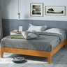 Deluxe Wood Platform Bed Frame with Headboard and Slat Support - Dreams Private Label - Sleep Galleria