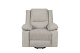 Electric Power Recliner Chair With Massage Beige - Sleep Galleria
