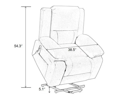 Electric Power Recliner Chair With Massage Beige - Sleep Galleria