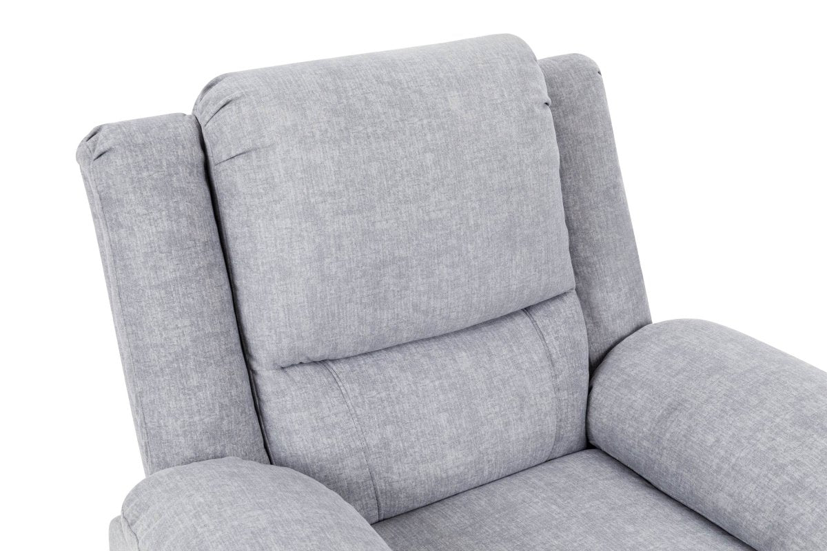 Electric Power Recliner Chair With Massage Light Grey - Sleep Galleria