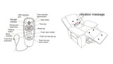 Electric Power Recliner Chair With Massage Light Grey - Sleep Galleria