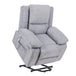 Electric Power Recliner Chair With Massage Light Grey - Sleep Galleria
