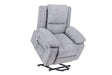 Electric Power Recliner Chair With Massage Light Grey - Sleep Galleria