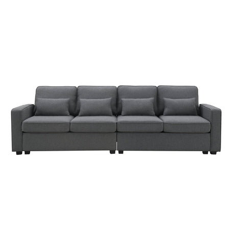 Modern Linen Fabric 4-Seater Sofa - Sleep Galleria